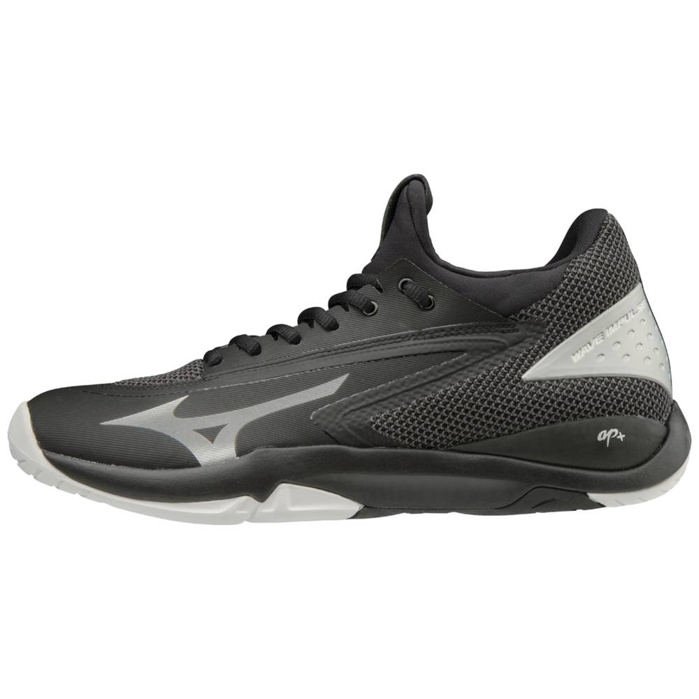 Mizuno Wave Impulse Férfi Teniszcipő Fekete/Titán CSA491826